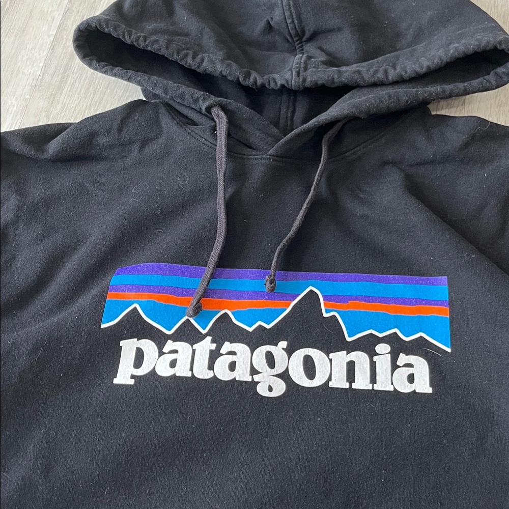 Patagonia Uprisal P-6 Logo Hoodie Sweatshirt Mens M Fleece Pullover Streetwear - Picture 3 of 11